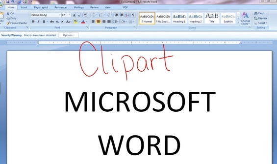 clipart in word processing - photo #16